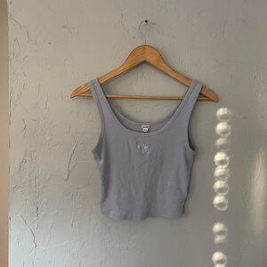 Garage y2k/90s style Baby Tank Cropped Cupid Pastel Blue sz Medium